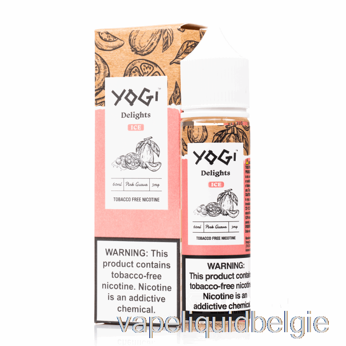 Vape België Roze Guave-ijs - Yogi Delights - 60ml 0mg